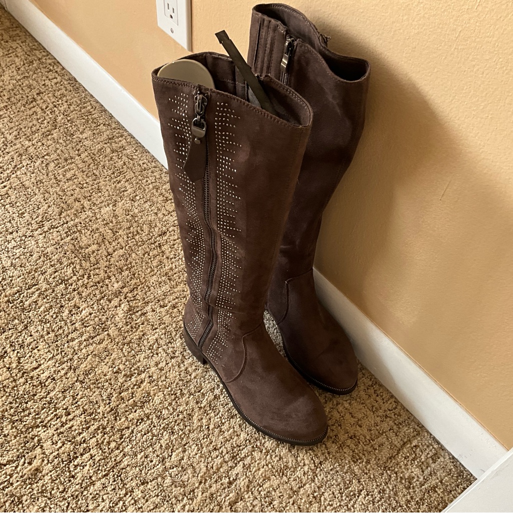 Gorgeous Brown Suede Like Material In Brown